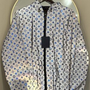 Louis Vuitton Blue and Grey Monogram Windbreaker